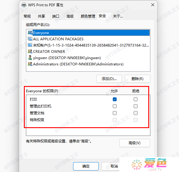 用户权限配置