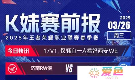 [K妹赛前报]全员看好滔搏胜KLG，仅骚白一人看好WE击败RW侠