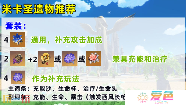 原神米卡圣遗物带什么 米卡圣遗物推荐