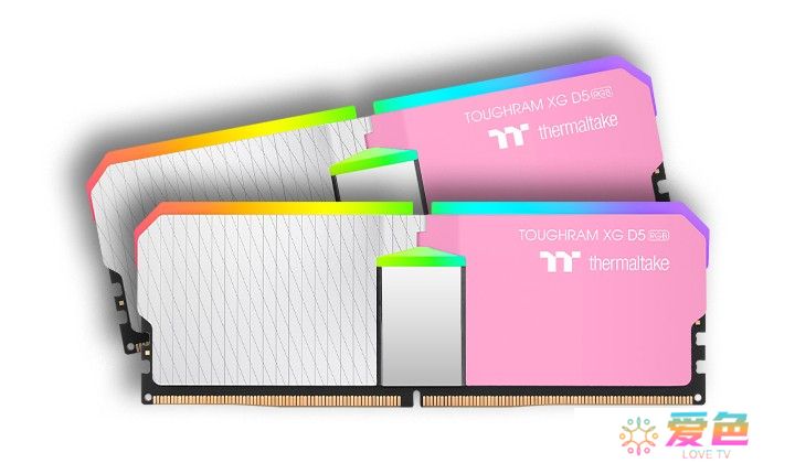 曜越推出泡泡粉版钢影 TOUGHRAM XG RGB D5 内存条，适宜粉色主题装机