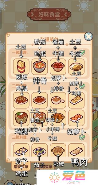 我的休闲时光好味食堂菜谱