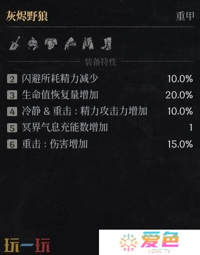 第一狂战士卡赞灰烬野狼套装图鉴 套装效果一览