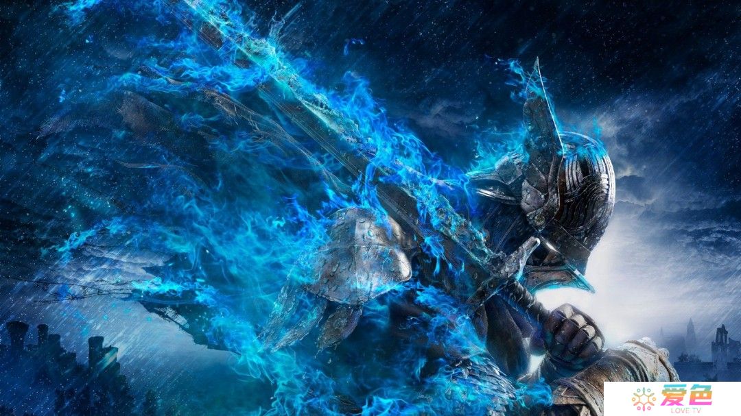 《艾尔登法环：黑夜君临》壁纸 蓝焰缠身超酷帅