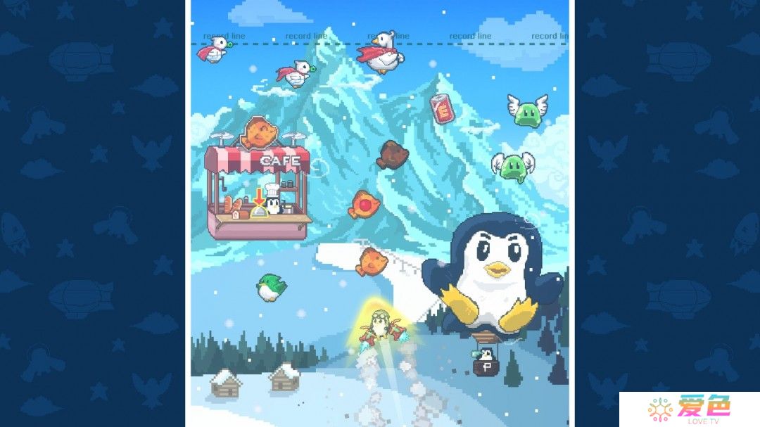 2D飞行动作游戏《火箭企鹅》Steam页面 2025年发售