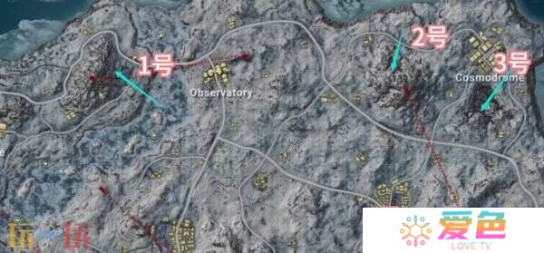 PUBG维寒迪熊洞位置大全 雪地熊洞分布高清大图